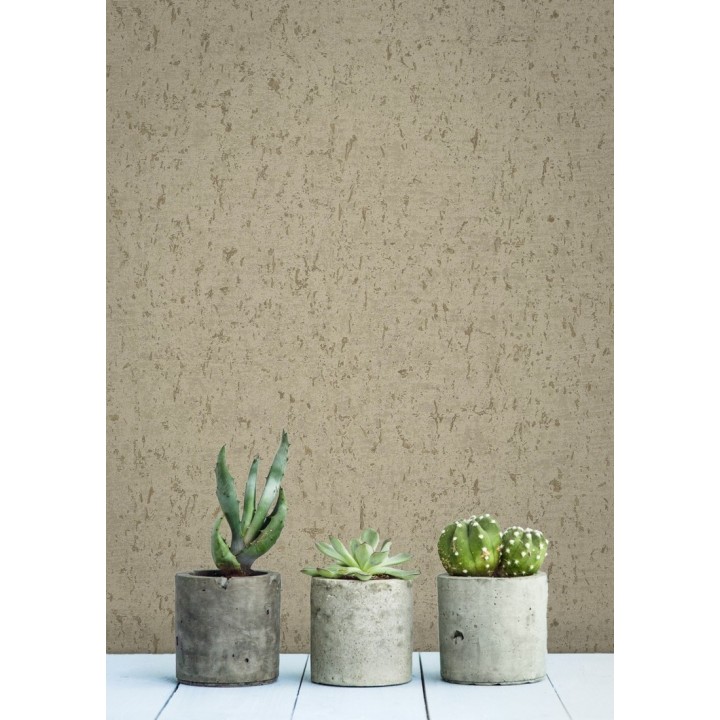 Papel pintado texturizado beige - Preston Stone 679272