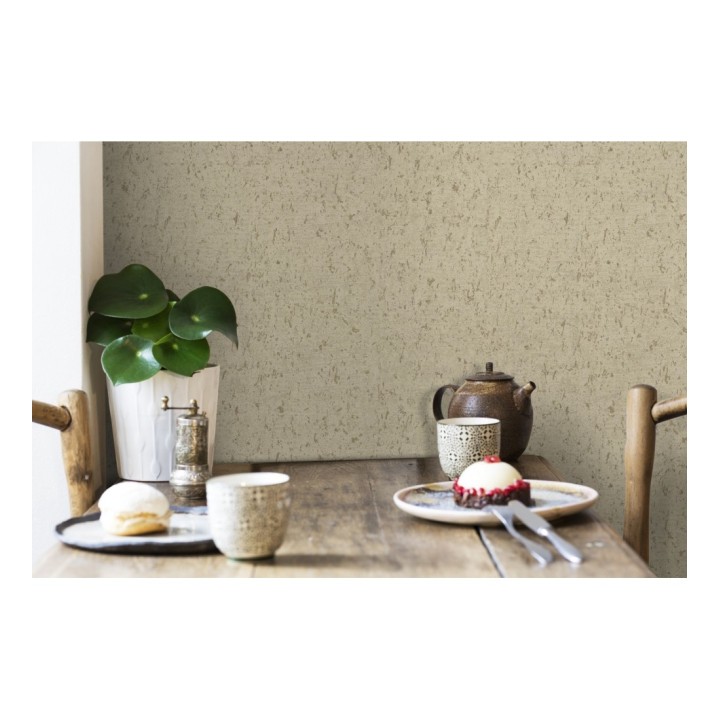 Papel pintado texturizado beige - Preston Stone 679272