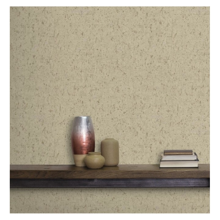 Papel pintado texturizado beige - Preston Stone 679272