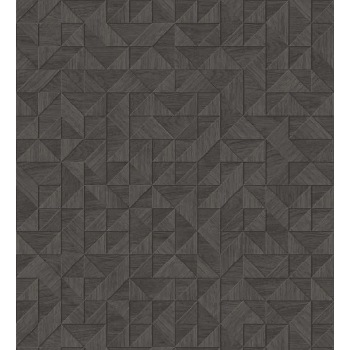 Papel pintado geométrico con textura efecto madera - Fort William 679279