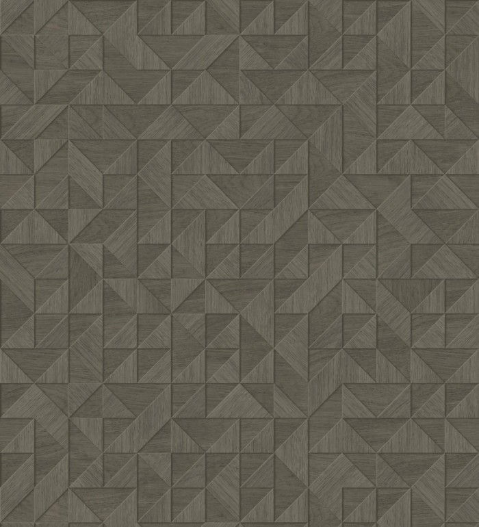 Papel pintado geométrico con textura efecto madera - Fort William 679280