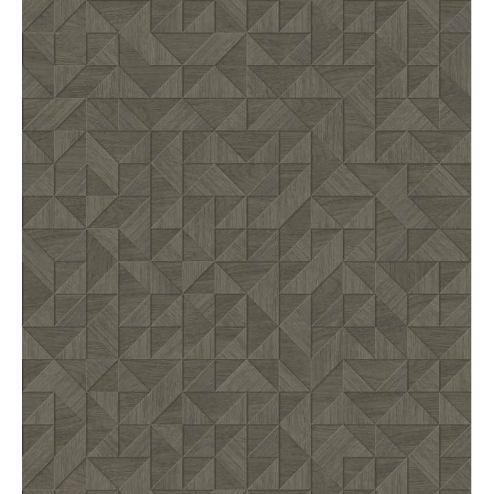 Papel pintado geométrico con textura efecto madera - Fort William 679280