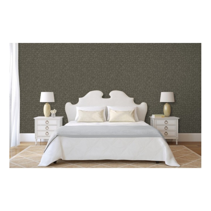 Papel pintado geométrico con textura efecto madera - Fort William 679280