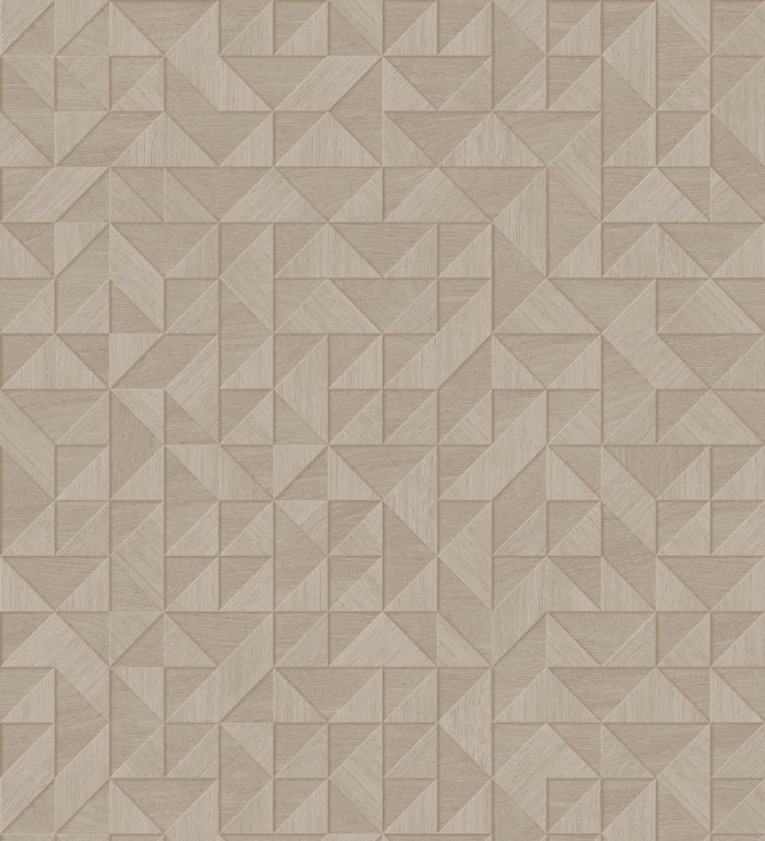 Papel pintado geométrico con textura efecto madera - Fort William 679281