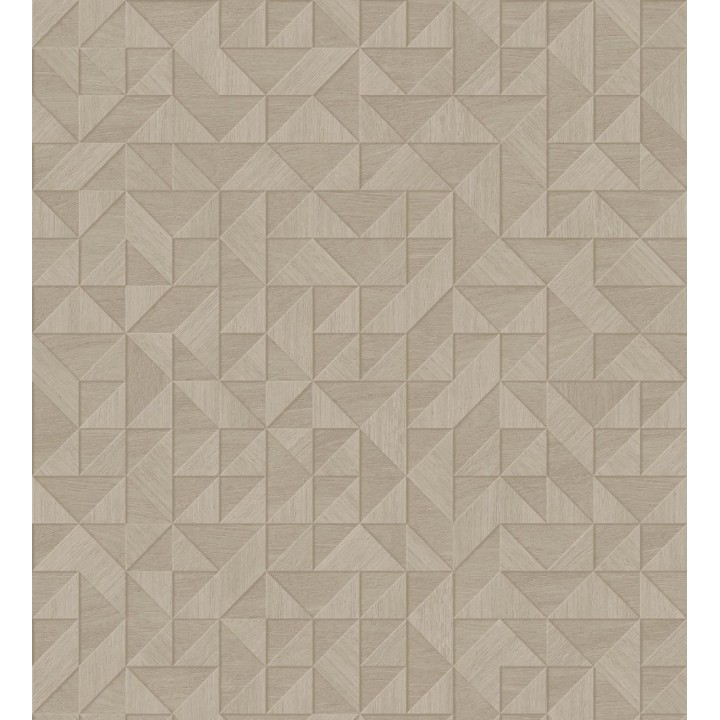 Papel pintado geométrico con textura efecto madera - Fort William 679281
