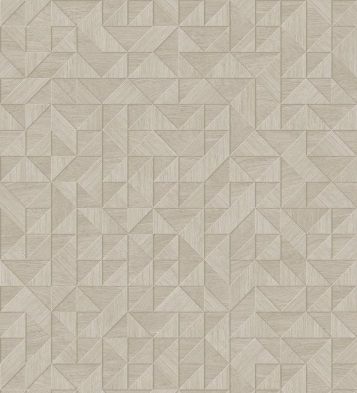 Papel pintado geométrico con textura efecto madera - Fort William 679282