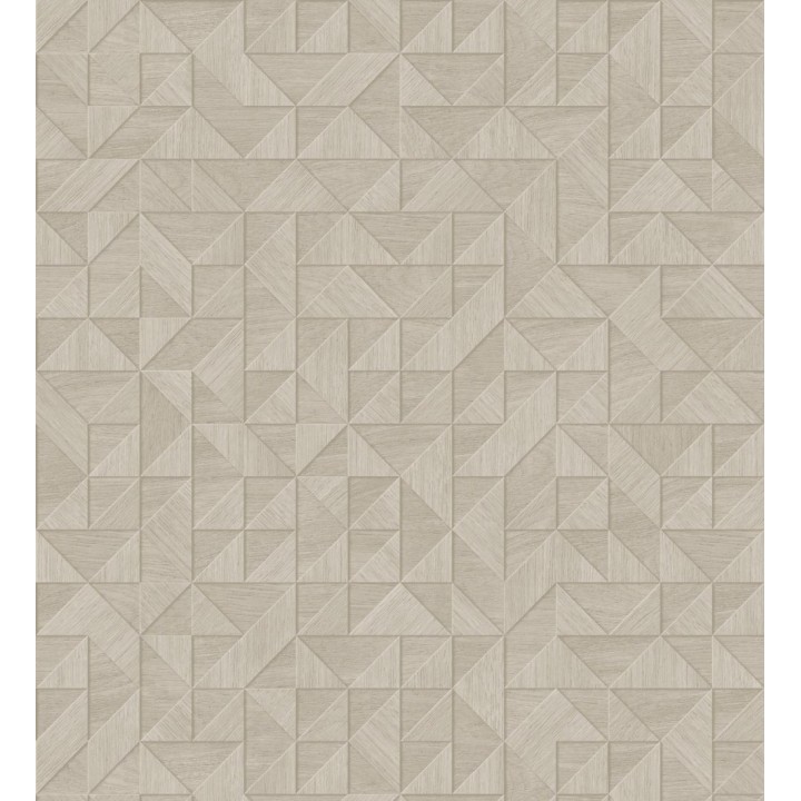 Papel pintado geométrico con textura efecto madera - Fort William 679282