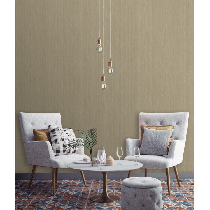 Papel pintado texturizado tonos ocre - Torino 679288