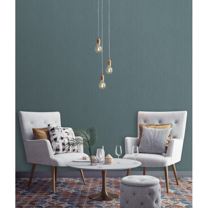 Papel pintado texturizado tonos azulados - Torino 679289