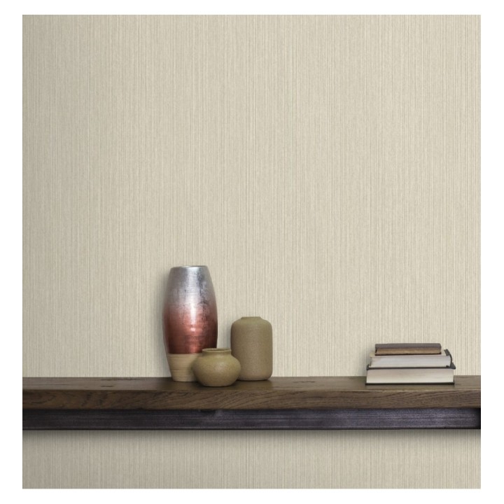 Papel pintado texturizado tonos beige - Torino 679290