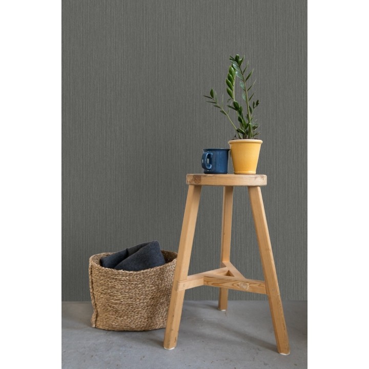 Papel pintado texturizado gris - Torino 679292