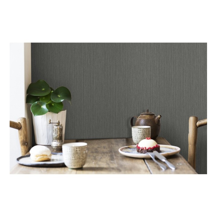 Papel pintado texturizado gris - Torino 679292