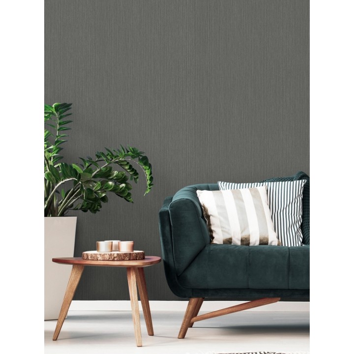 Papel pintado texturizado gris - Torino 679292