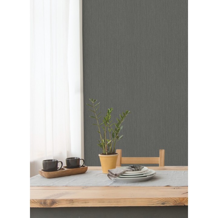 Papel pintado texturizado gris - Torino 679292
