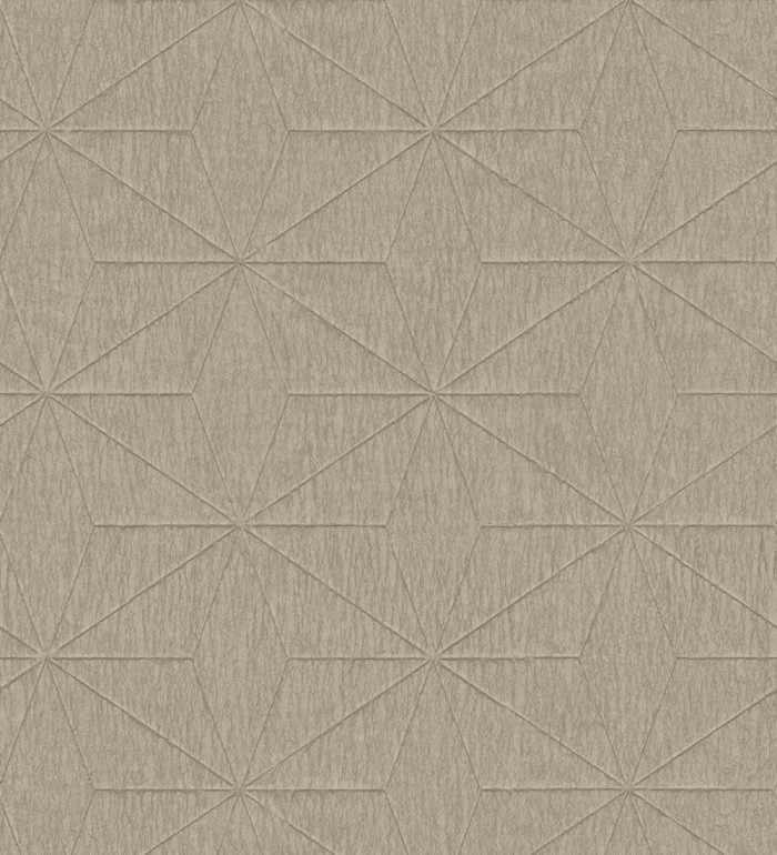 Papel pintado geométrico texturizado tonos ocre - Corinto 679293