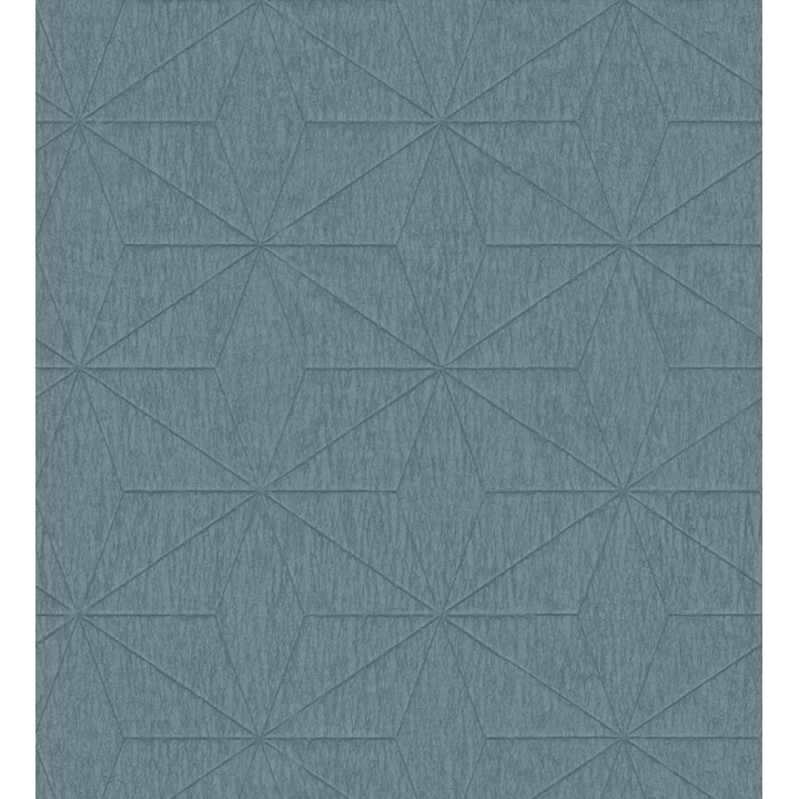 Papel pintado geométrico texturizado tonos azulados - Corinto 679295