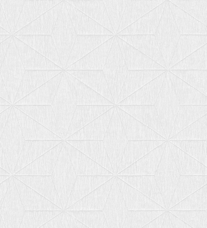 Papel pintado geométrico texturizado blanco - Corinto 679296