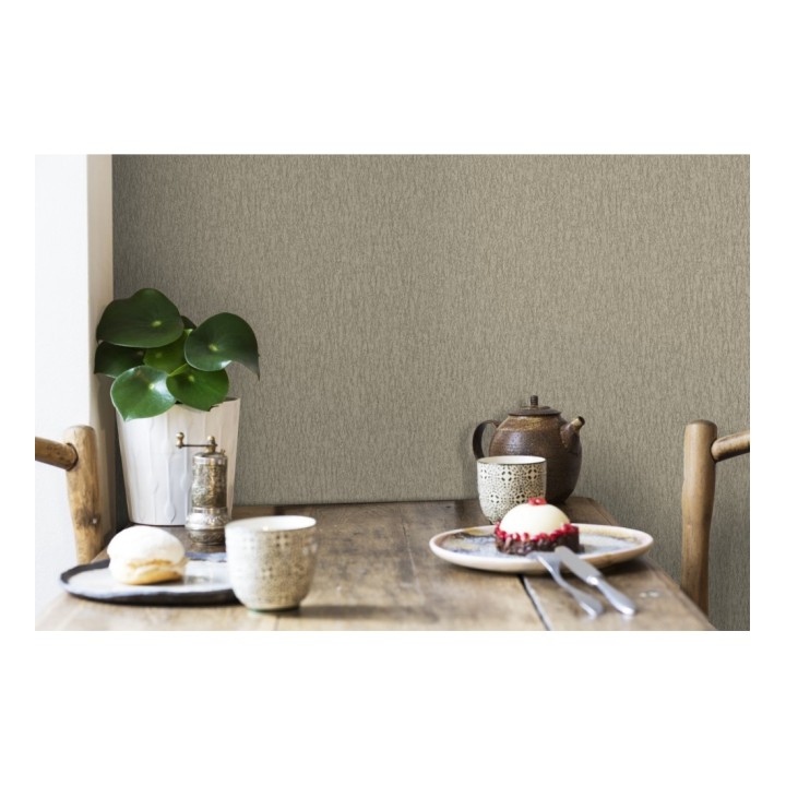 Papel pintado liso texturizado tonos ocre - Manilva 679297