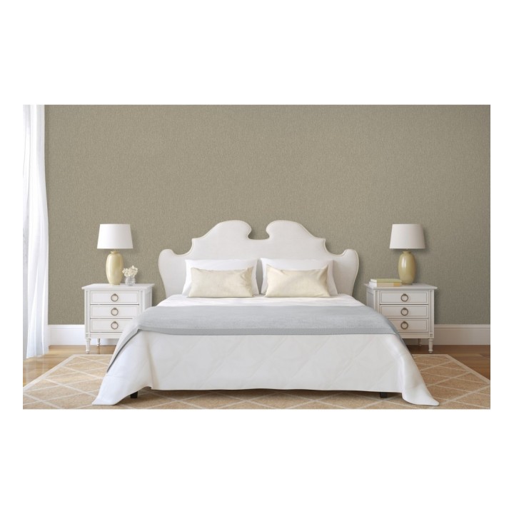 Papel pintado liso texturizado tonos ocre - Manilva 679297