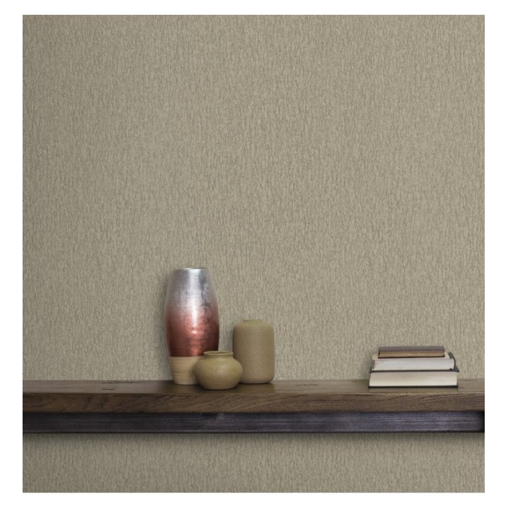 Papel pintado liso texturizado tonos ocre - Manilva 679297