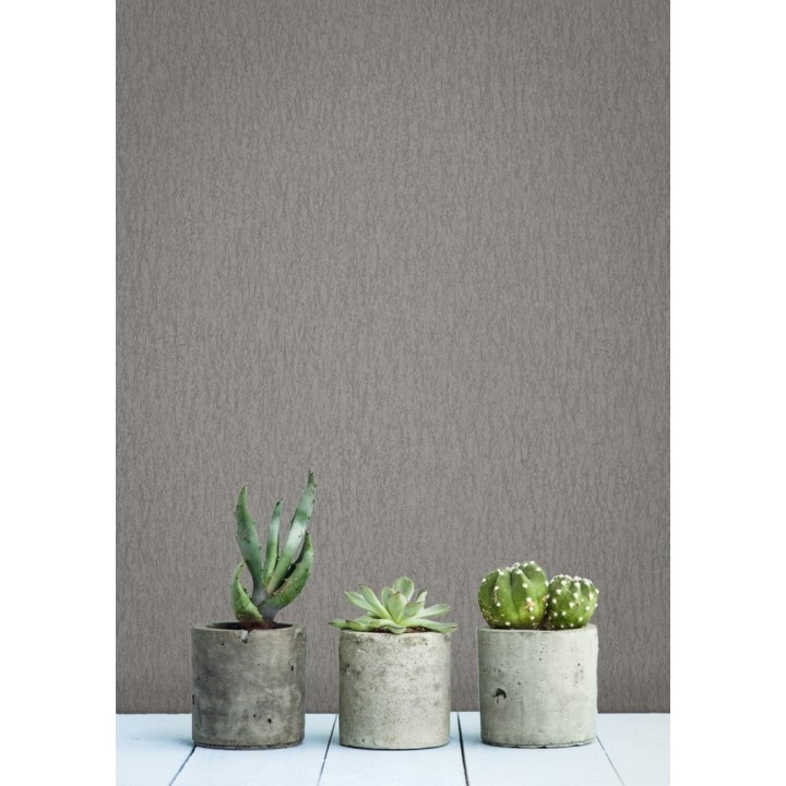 Papel pintado liso texturizado gris - Manilva 679298