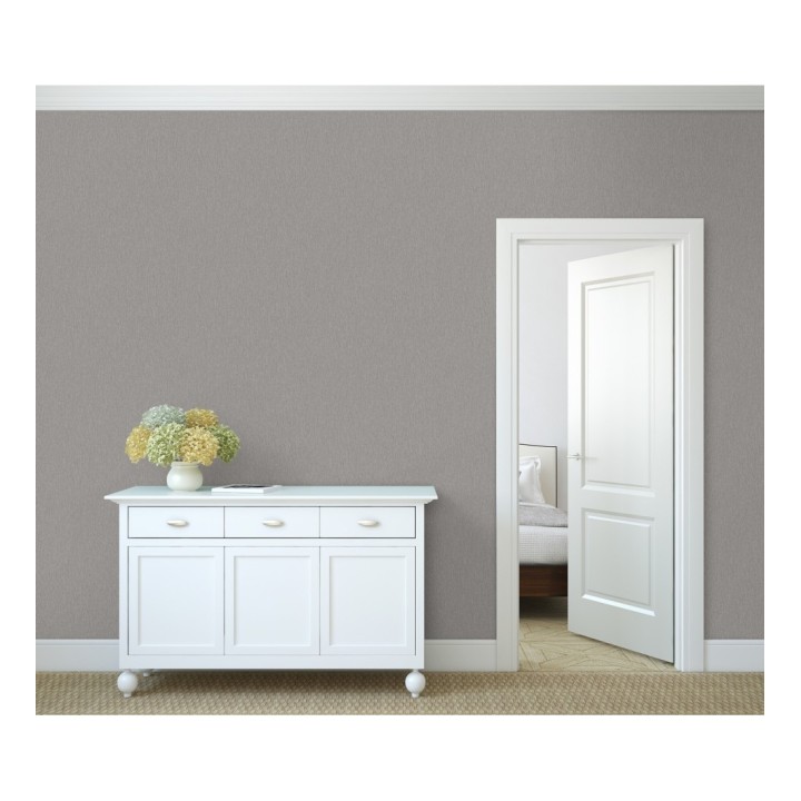 Papel pintado liso texturizado gris - Manilva 679298