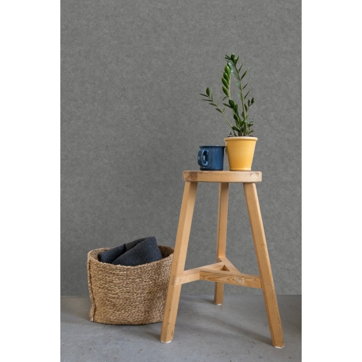 Papel pintado liso texturizado gris - Stuart Hall 679313