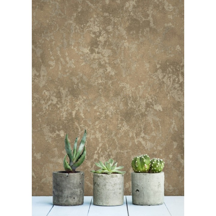 Papel pintado estuco veneciano liso con vetas rugosas - Travis Stone 679318