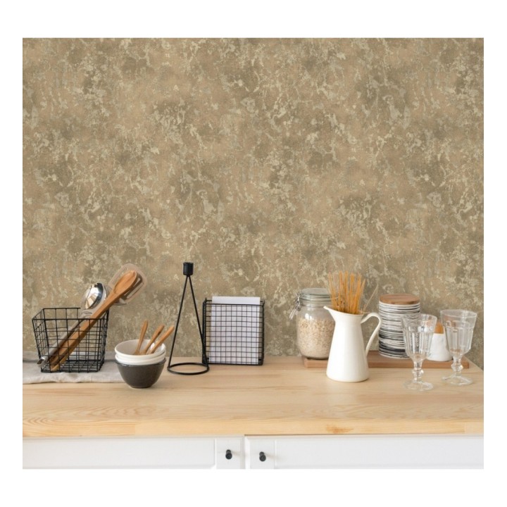 Papel pintado estuco veneciano liso con vetas rugosas - Travis Stone 679318