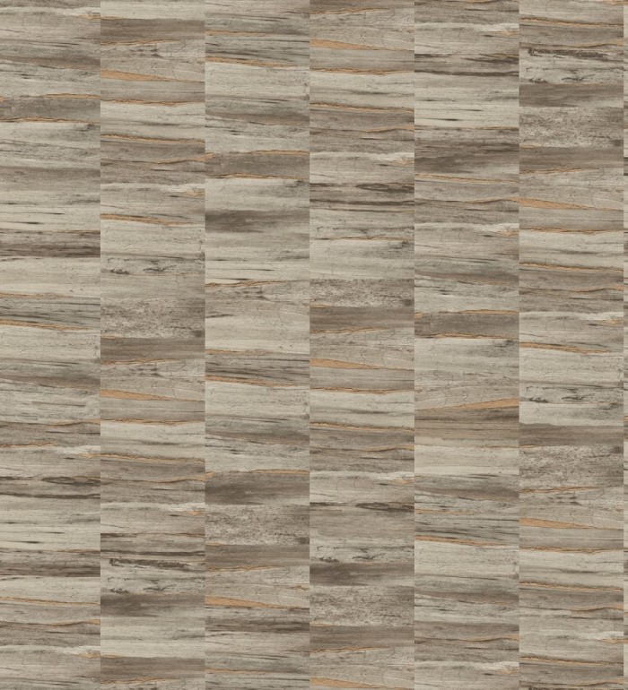 Papel pintado mosaico efecto madera a rayas - Oxford Stone 679319