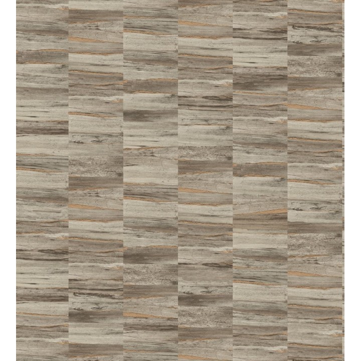 Papel pintado mosaico efecto madera a rayas - Oxford Stone 679319