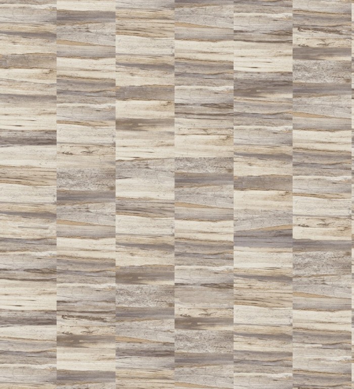 Papel pintado mosaico efecto madera a rayas - Oxford Stone 679322
