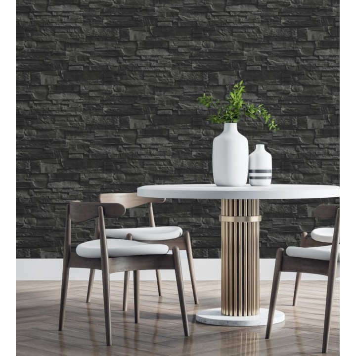 Papel pintado piedra pizarra lujoso superlavable vinílico - Verius 6900