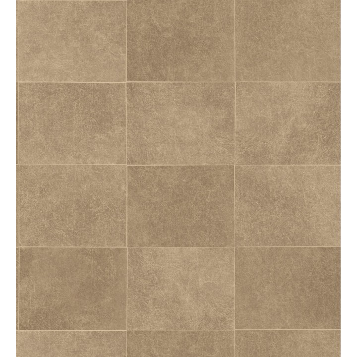 Papel pintado azulejo marron texturizado - Bergamo 679325