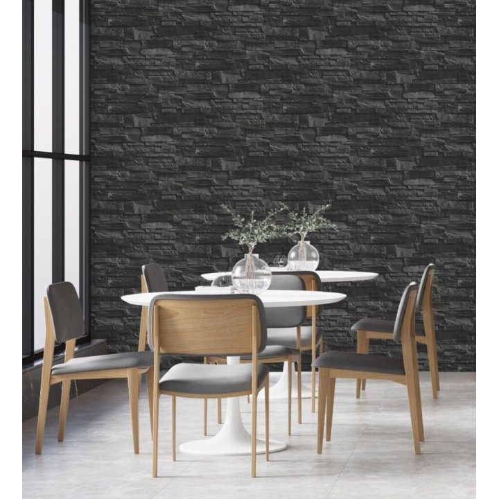 Papel pintado piedra pizarra lujoso superlavable vinílico - Verius 6900