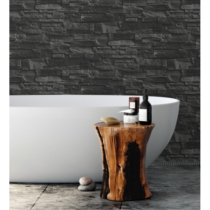 Papel pintado piedra pizarra lujoso superlavable vinílico - Verius 6900