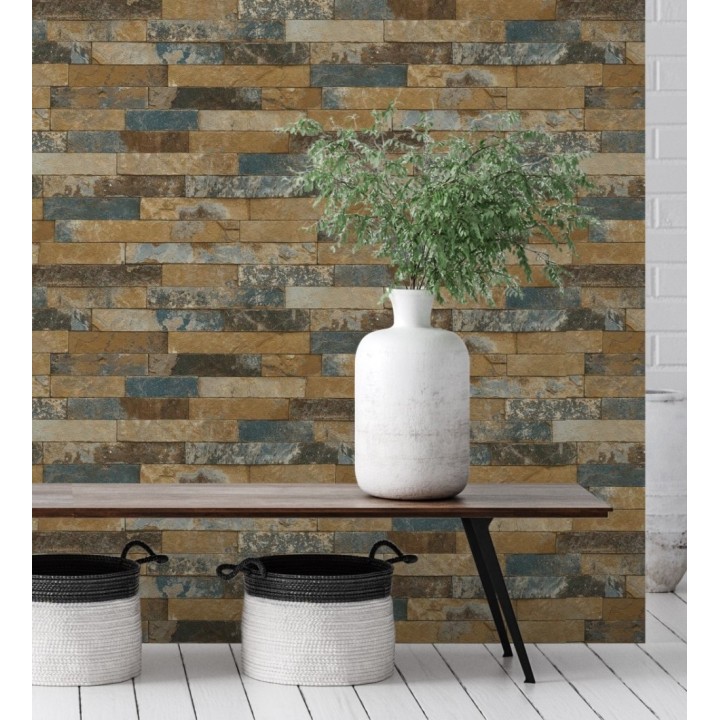 Papel pintado ladrillo elegante y minimalista - Boston 6902