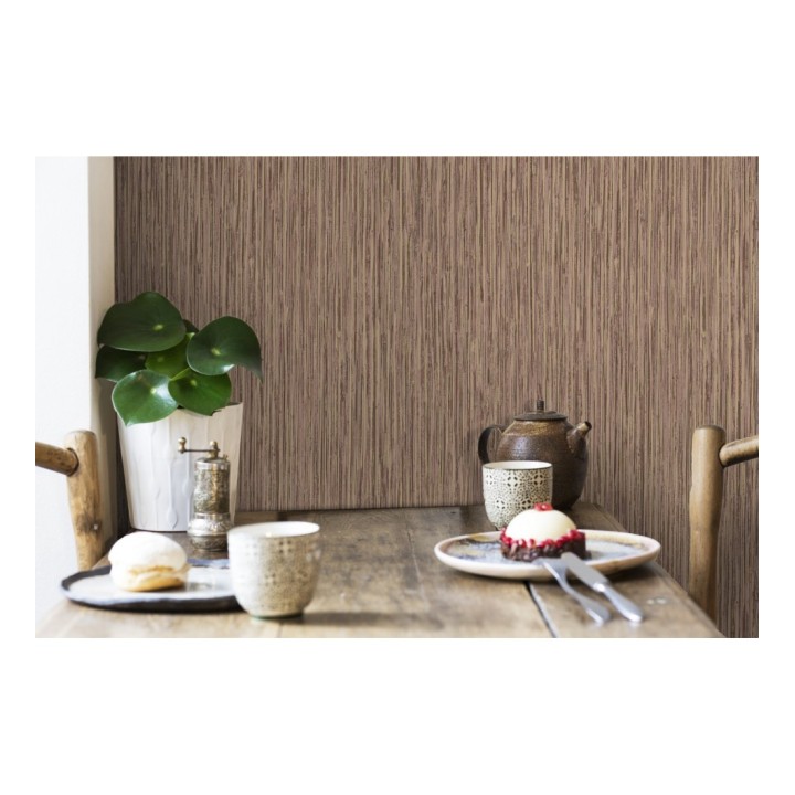 Papel pintado efecto pintura tonos marrones y dorados - Tianyar 679330