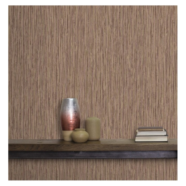 Papel pintado efecto pintura tonos marrones y dorados - Tianyar 679330