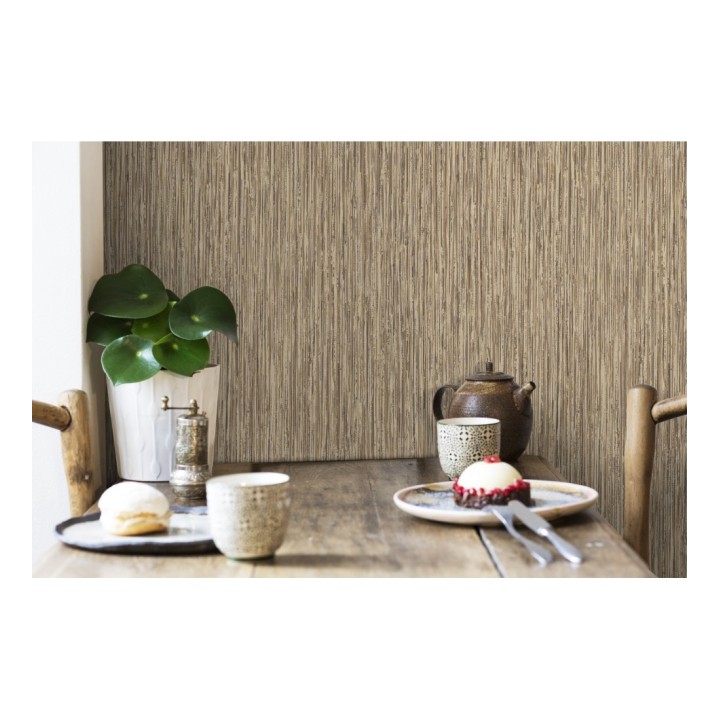 Papel pintado efecto pintura tonos marrones - Tianyar 679332