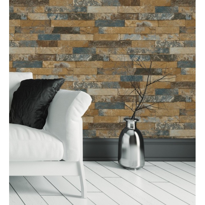 Papel pintado ladrillo elegante y minimalista - Boston 6902