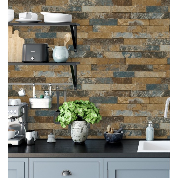 Papel pintado ladrillo elegante y minimalista - Boston 6902