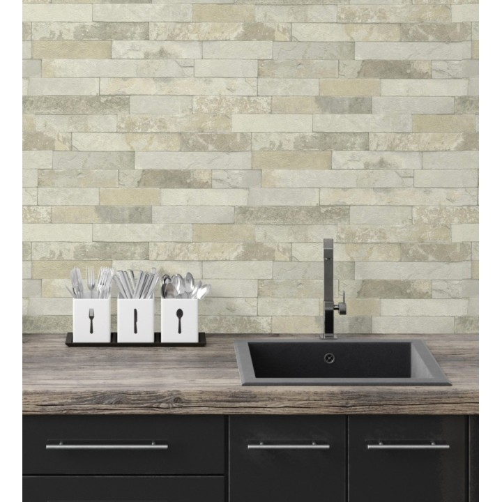 Papel pintado ladrillo elegante y minimalista - Boston 6903