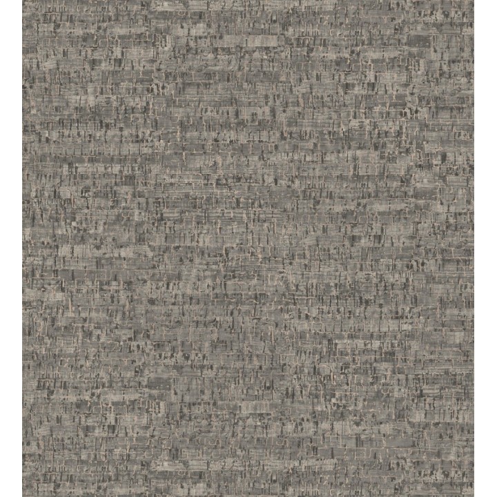 Papel pintado imitación corcho texturizado tonos gris oscuro - Mileto 679347