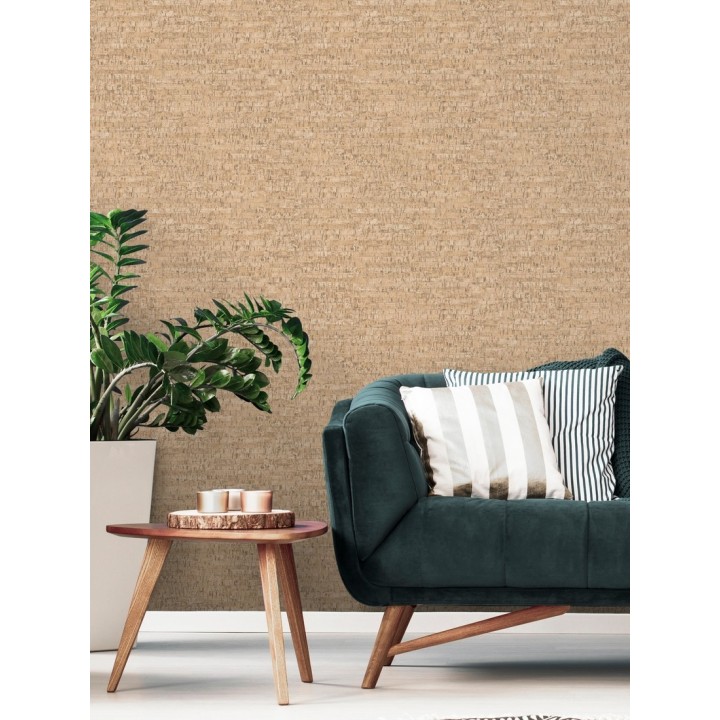Papel pintado imitación corcho texturizado tonos marrones - Mileto 679348
