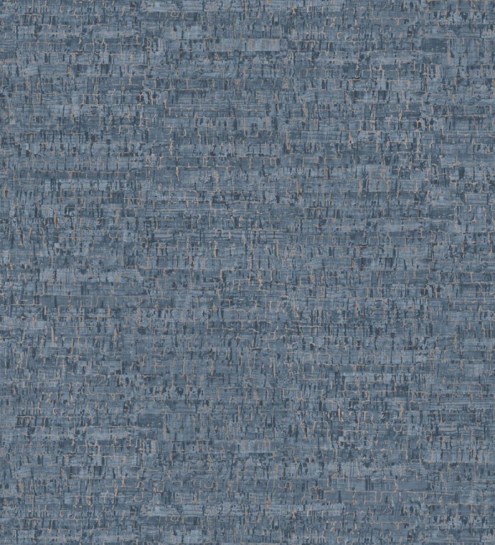 Papel pintado imitación corcho texturizado tonos azules - Mileto 679350