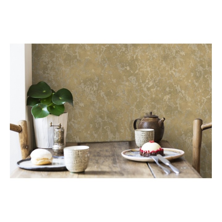 Papel pintado estuco veneciano liso con vetas rugosas - Travis Stone 679351