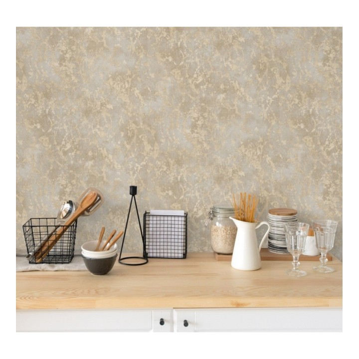 Papel pintado estuco veneciano liso con vetas rugosas - Travis Stone 679352