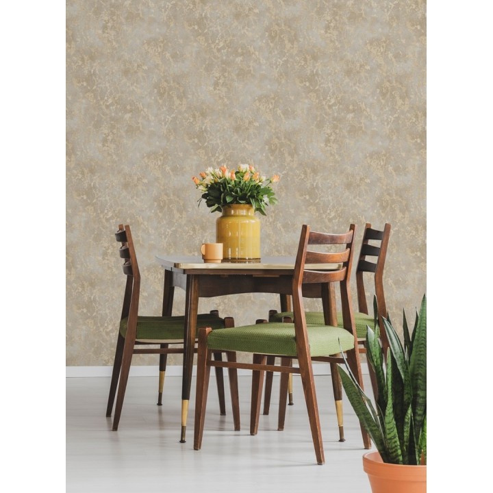 Papel pintado estuco veneciano liso con vetas rugosas - Travis Stone 679352