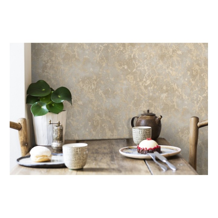 Papel pintado estuco veneciano liso con vetas rugosas - Travis Stone 679352